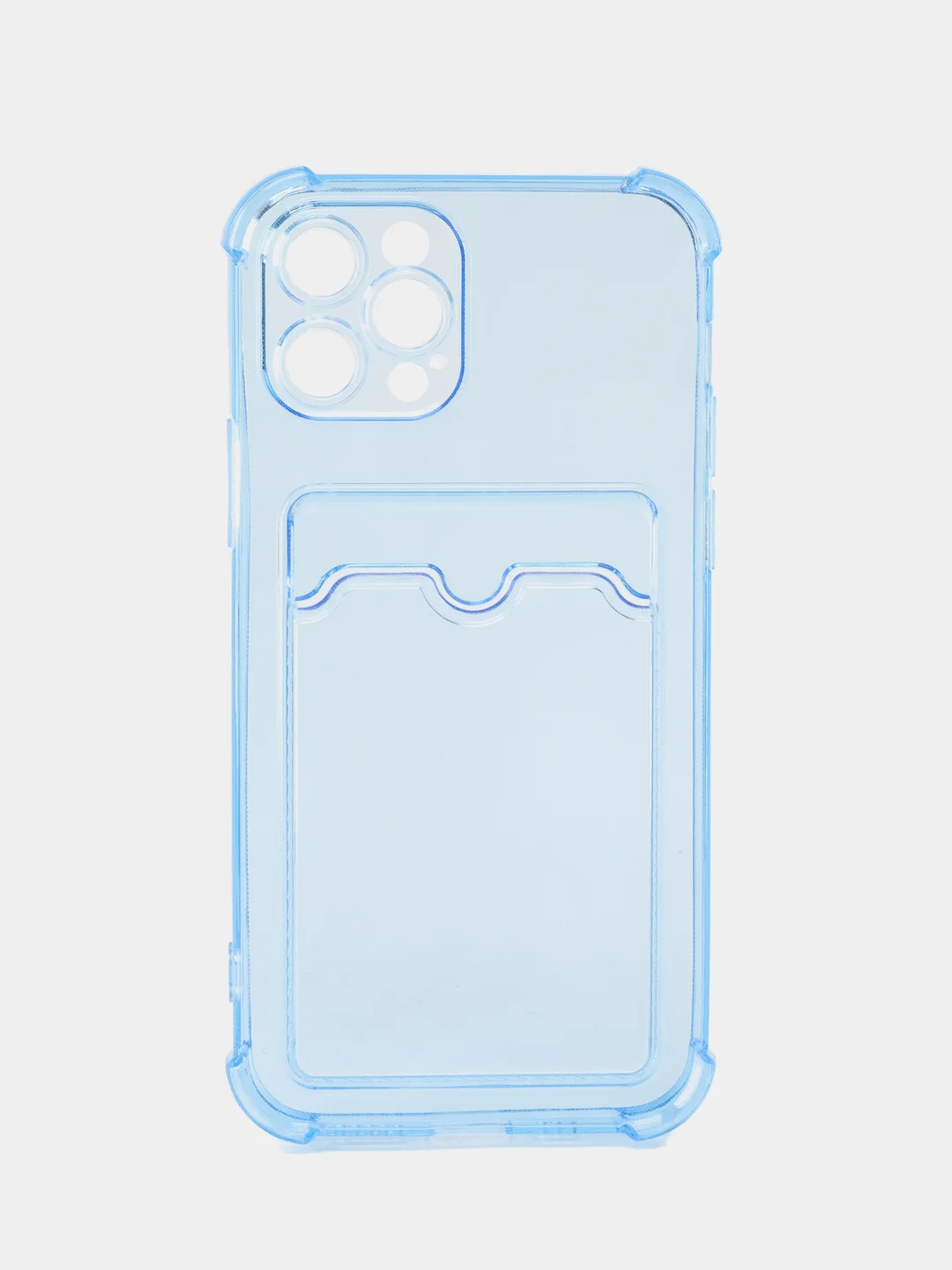 Синий чехол для iPhone XR, 11, 12, 13, 14, Pro, Pro Max, 7 / 8, 7 Plus, с карманом для карт