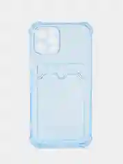 Синий чехол для iPhone XR, 11, 12, 13, 14, Pro, Pro Max, 7 / 8, 7 Plus, с карманом для карт