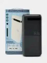 Черный внешний аккумулятор 20000mah, 22,5W, Повербанк, Powerbank Remax, портативная зарядка
