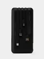 Повербанк 30000 со встроенными кабелями lightning, USB, USB Type-c, microUSB