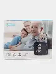 Черный тонометр автоматический на запястье цифровой для измерения давления и пульса