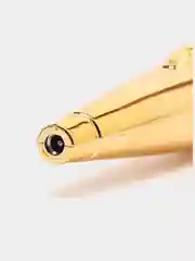Золотой вибратор женский с упругой головкой, встроенный аккумулятор от USB