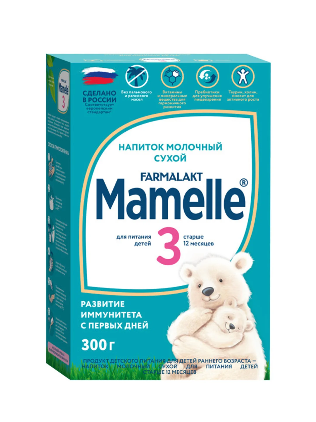 Напиток молочный сухой MAMELLE 3 , с 12 месяцев+, 300г