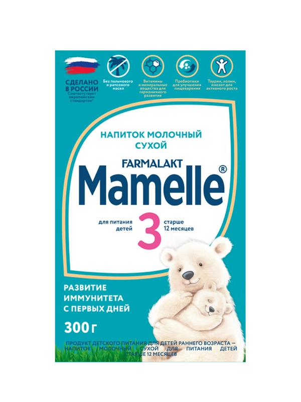 Напиток молочный сухой MAMELLE 3 , с 12 месяцев+, 300г