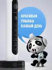 Черный электрическая зубная щетка Titan Electronics, 2 насадки