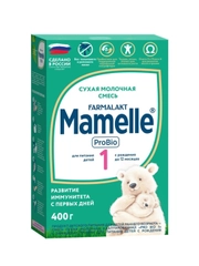 Смесь сухая молочная MAMELLE Pro Bio 1 адаптированная 0+ ,400г