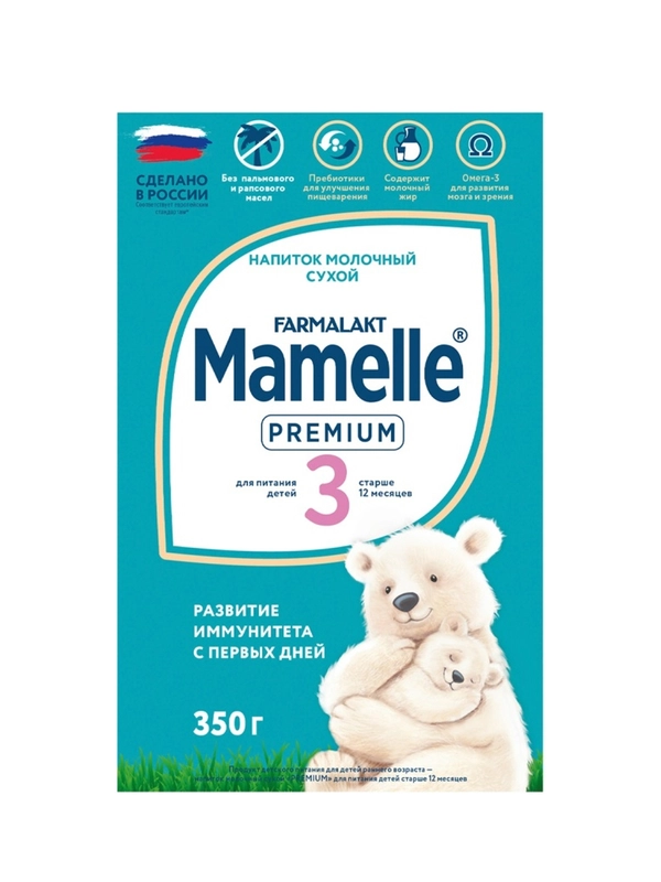 Напиток молочный сухой MAMELLE PREMIUM 3 , с 12 месяцев+, 350 г