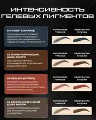 Гелевый пигмент прямого действия для бровей и ресниц BrowXenna