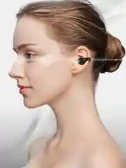 Черный беспроводные наушники - клипсы, bluetooth-гарнитура