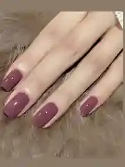 Коралловый накладные ногти, однотонные, дизайн ногтей