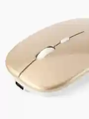 Золотой мышь компьютерная , бесшумная, беспроводная, ультратонкая, 2.4 GHz, Bluetooth, USB зарядка