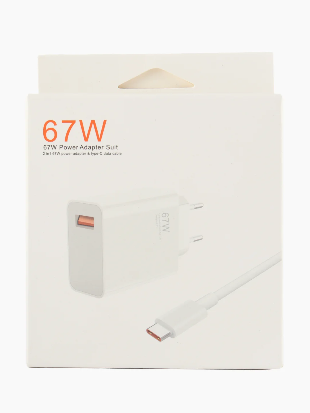 Зарядное устройство для телефона с кабелем 67W Xiaomi / быстрая зарядка type-c