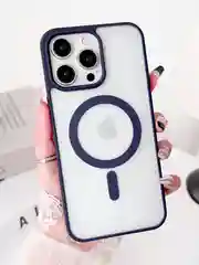 Синий чехол для iPhone 11, 12, 13, 14, 15, 16, Pro, 15 Pro Max MagSafe, чехол на айфон магсейф