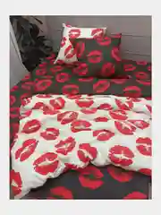 Постельное белье, 1,5 сп, 2 спальное, евро, семейное, бязь ivSubelIa "Поцелуи", 70 x 70