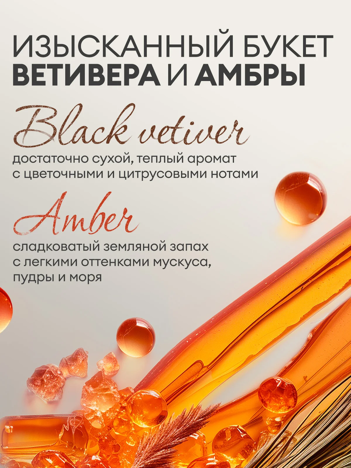 Набор подарочный Grass Milana жидкое мыло Amber & Black Vetiver + Patchouli & Grapefruit
