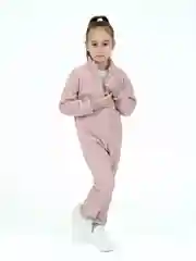 Пудровый комбинезон для девочки флисовый, Утенок