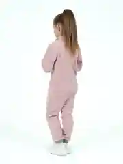Пудровый комбинезон для девочки флисовый, Утенок