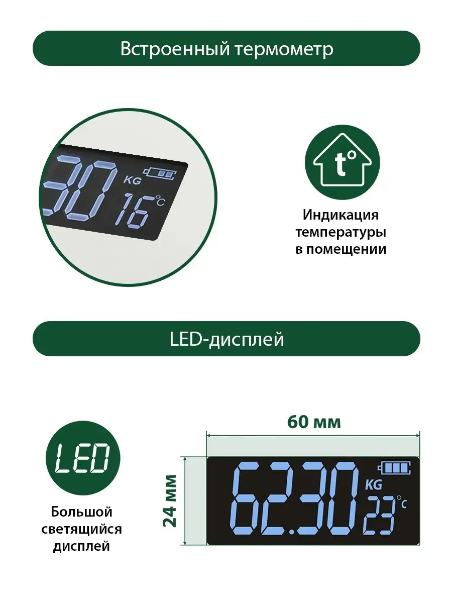 Белый умные диагностические весы MARTA MT-1607 max 180кг, 30x30 см, белый жемчуг