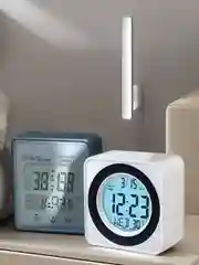 Белый часы-будильник Perfeo "Bob", (PF-F3616) время, температура