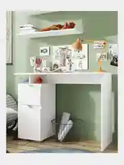 Стол письменный, компьютерный, белый