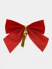 Елочные игрушки Золотая Сказка, 592155, новогодний декор, набор Бантики, 24 шт, красные