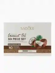 Коричневый подарочный набор уходовой косметики для лица Sadoer, 9 в 1,подарок на новый год