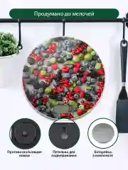 Зеленый весы кухонные электронные MARTA MT-1640 / Индикатор температуры/ сенсор/ ягодный микс