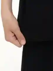 Черный костюм для девочки, футболка и брюки палаццо, Утенок
