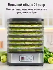 Черный электросушилка STINGRAY ST-FD723A 9 поддонов черный жемчуг
