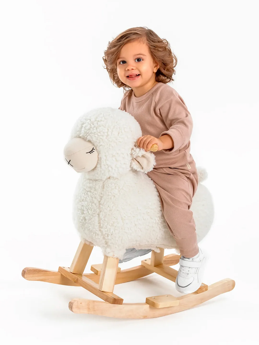 Качалка Овечка AMAROBABY (Dolly), белый, 65х34х60 см