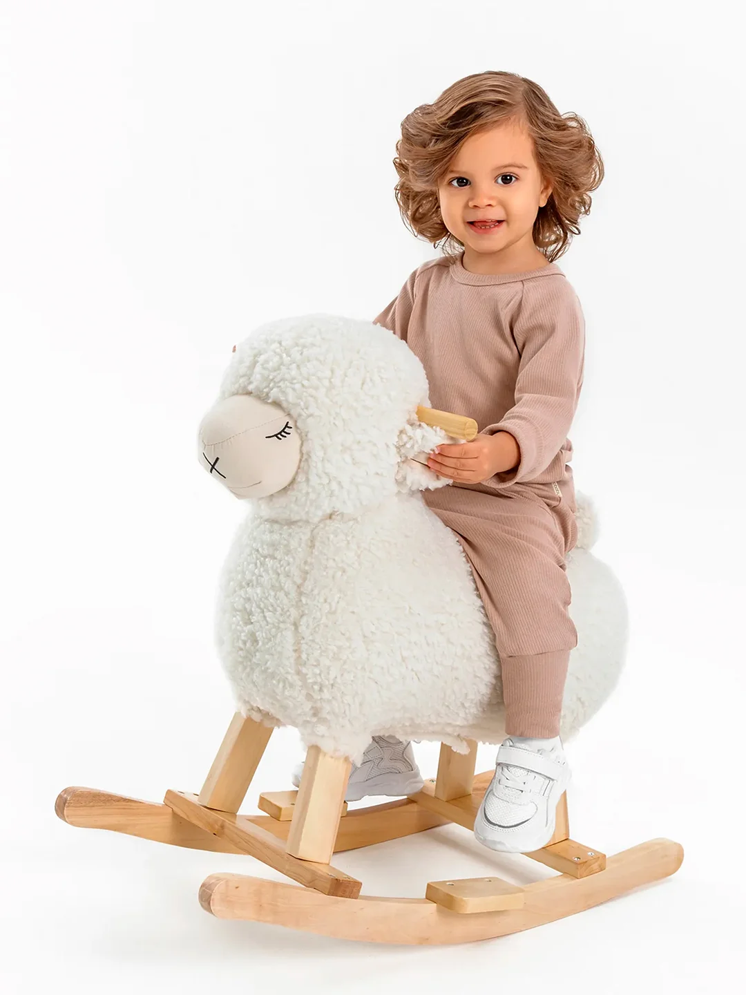 Качалка Овечка AMAROBABY (Dolly), белый, 65х34х60 см