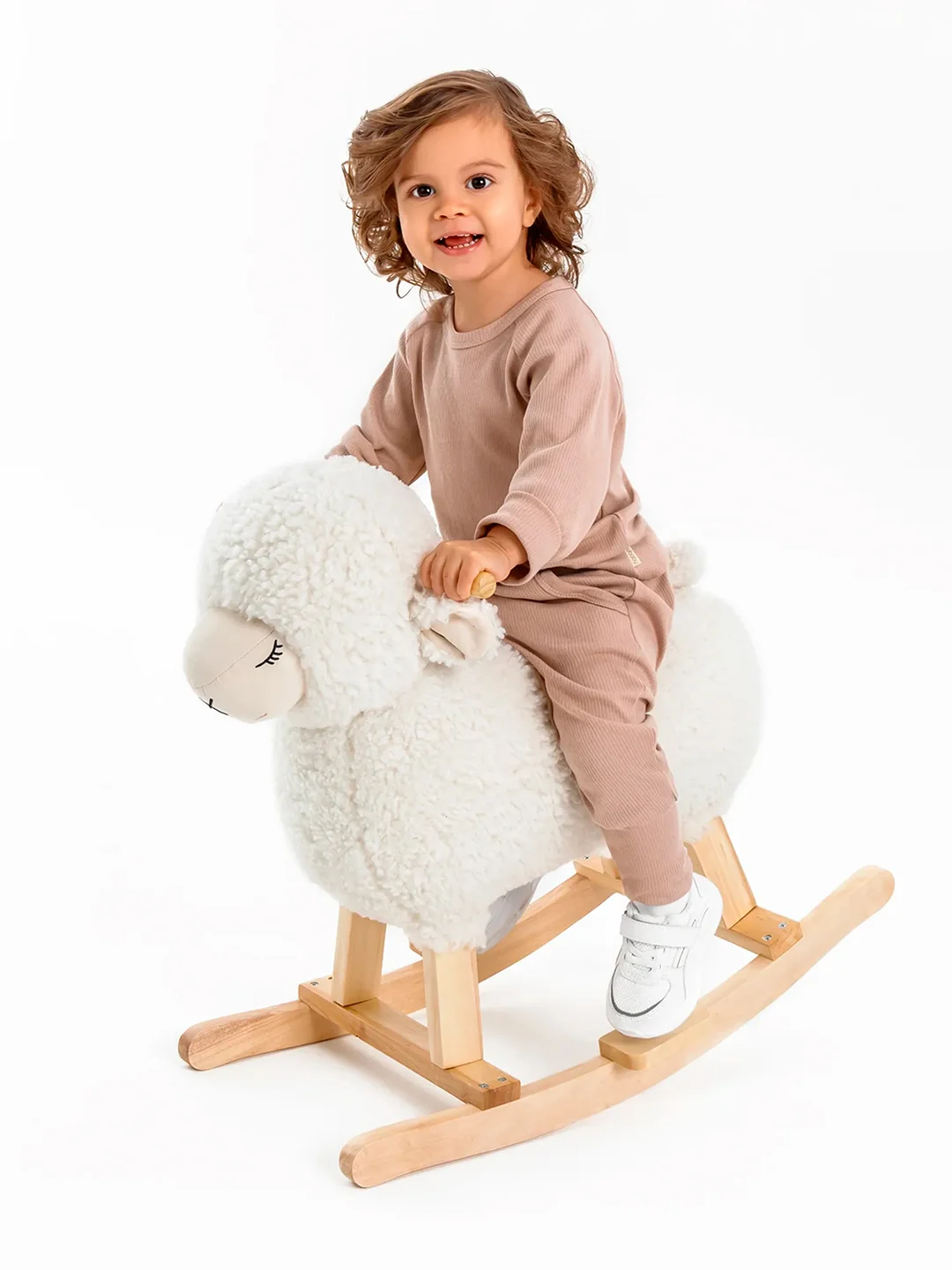 Качалка Овечка AMAROBABY (Dolly), белый, 65х34х60 см