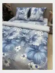 Постельное белье 1,5 сп / 2 спальное / евро/ семейный Бязь ivSubelIa "Космея", 70x70