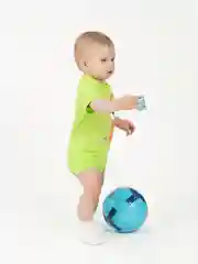 Салатовый трусы и футболка Утенок,комплект под подгузник (памперс)