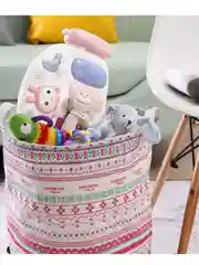 Корзина для игрушек и белья . Корзина для хранения белья, одежды, игрушек, тканевая
