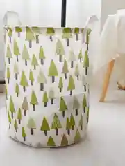 Зеленый корзина для игрушек и белья . Корзина для хранения белья, одежды, игрушек, тканевая