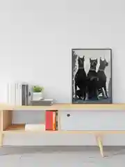 Картина по номерам на холсте с подрамником, 40*50, "Три добермана"