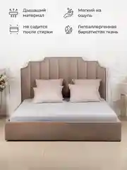 Серебряный простыня на резинке 160х200х25см трикотажная хлопок 100%