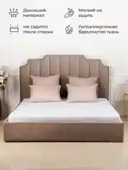 Белый простыня на резинке 160х200х25см трикотажная хлопок 100%