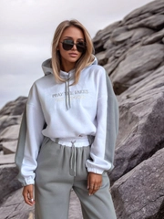 Женский костюм теплый, флисовый, оверсайз, over size