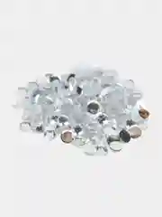Серебряный стразы для дизайна в коробке? 1,5мм, около 3000шт., акрил