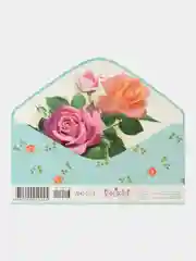 Индиго конверт-открытка для денег подарочный С днем рождения! С юбилеем! Поздравляем!