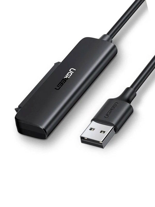 Конвертер UGREEN CM321 (70609) USB-A to 2.5-Inch SATA Converter. Длина 50 см. Цвет: черный