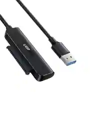 Черный конвертер UGREEN CM321 (70609) USB-A to 2.5-Inch SATA Converter. Длина 50 см. Цвет: черный