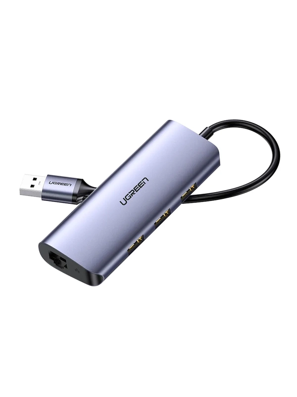 Адаптер UGREEN CM252 (60718) USB-C to 3 x USB 3.0+RJ45+Micro USB Multifunction Adapter.