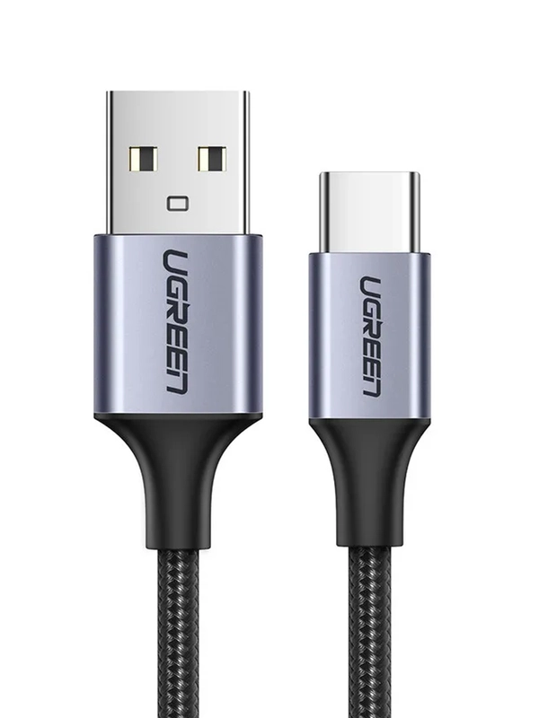 Кабель UGREEN US288 (60126) USB-A 2.0 to USB-C Cable Nickel Plating Aluminum Braid.
