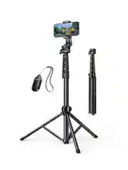 Черный трипод UGREEN LP680 (15609) Tripod Stand 1.7m With Bluetooth Remote For selfie Livestream.