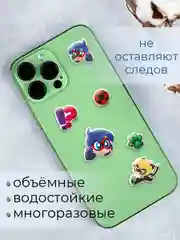 3Д стикеры наклейки "Леди Баг и Супер Кот"