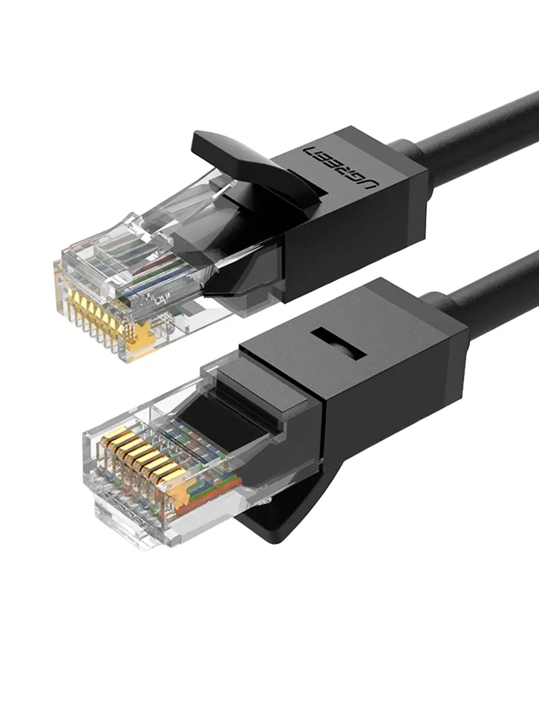 Черный кабель сетевой UGREEN NW102 (20161) Cat 6 8-Core U/UTP Ethernet Cable. Длина: 3м.