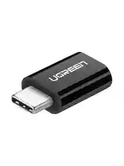 Черный адаптер UGREEN US157 (30391) USB-C to Micro USB Adapter. Цвет: черный